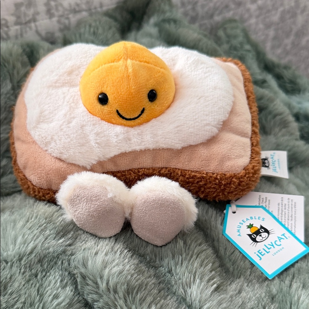 Jellycat Egg on Toast *authentic*